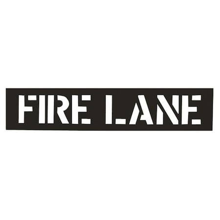 C.H. Hanson Commercial Stencil, Economy Grade, Fire Lane CharacterLegend, 12 In Character Height, 18 In, 12432 12432